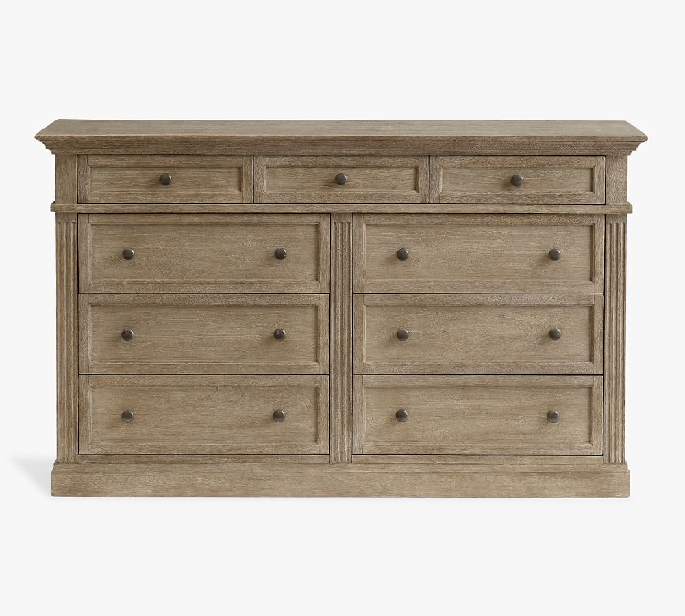 Livingston Drawer Dresser Gray Wash Pottery Barn Havenly