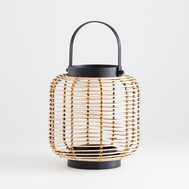 Brigton Rattan Lantern Crate And Barrel Havenly