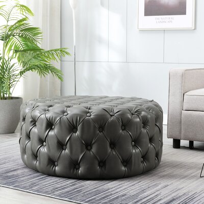 Burmeister Tufted Round Cocktail Ottoman Wayfair Havenly