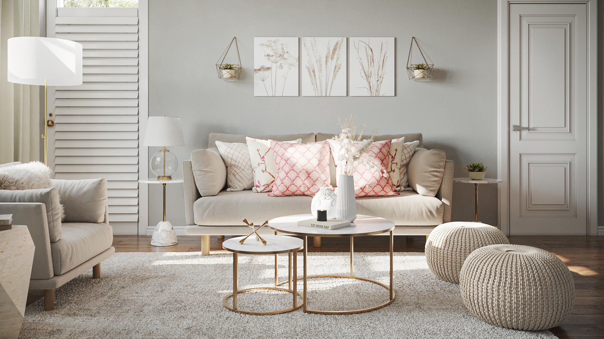 Living Room Glam Styling Tips - HV Design Group