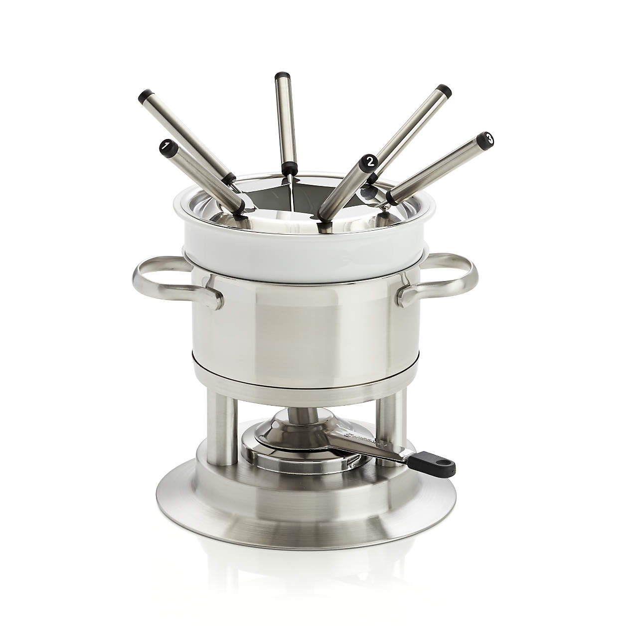 Swissmar Arosa 11Piece Stainless Steel Fondue Set Crate and Barrel