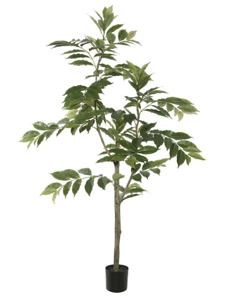 Faux Nandina Foliage Tree in Pot Wayfair Havenly