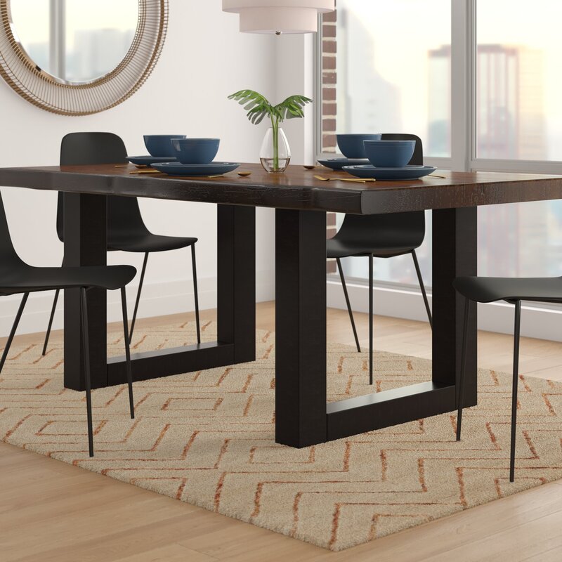 paloma pine solid wood dining table