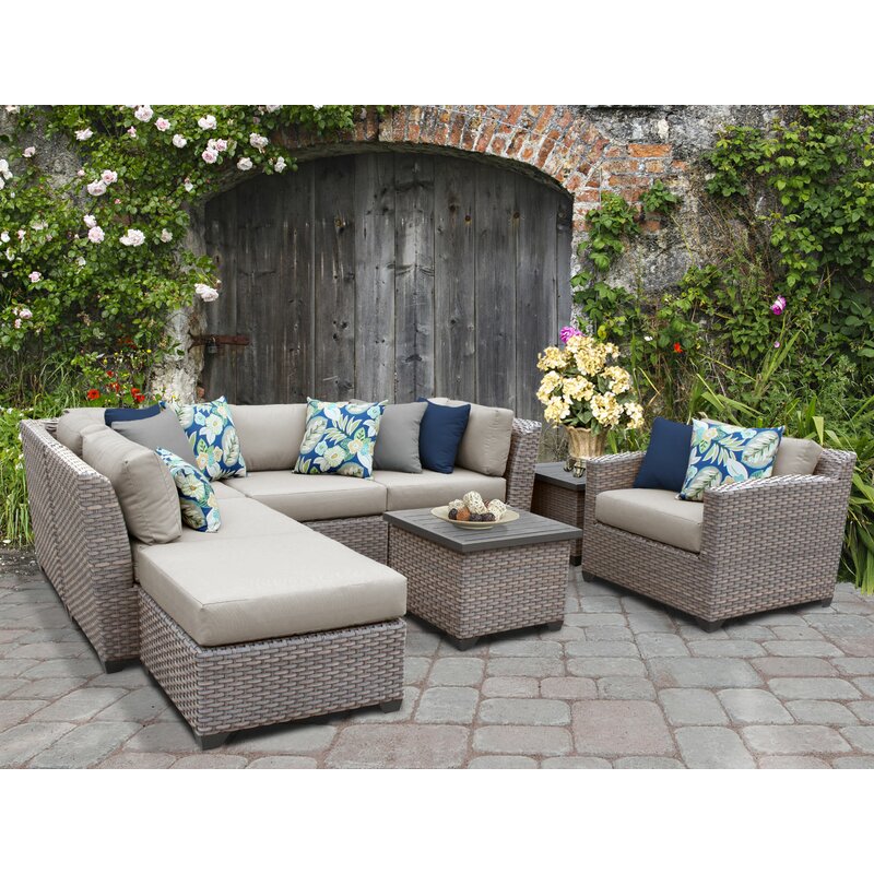 merlyn 8 piece rattan sofa seating