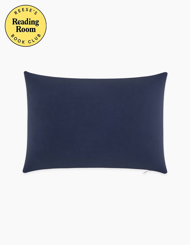Navy Velvet Throw Pillow 14" x 20" Reese's Book Club x Havenly