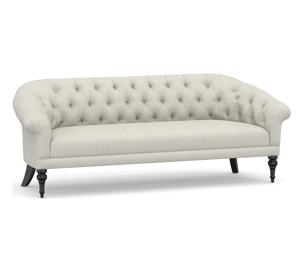 Adeline Upholstered Sofa 59", Polyester Wrapped Cushions, Performance