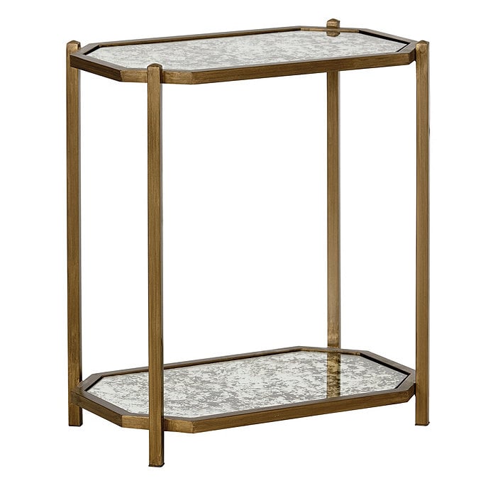 Kendall Rectangle Side Table Antique Mirror Ballard Designs Ballard Designs Havenly