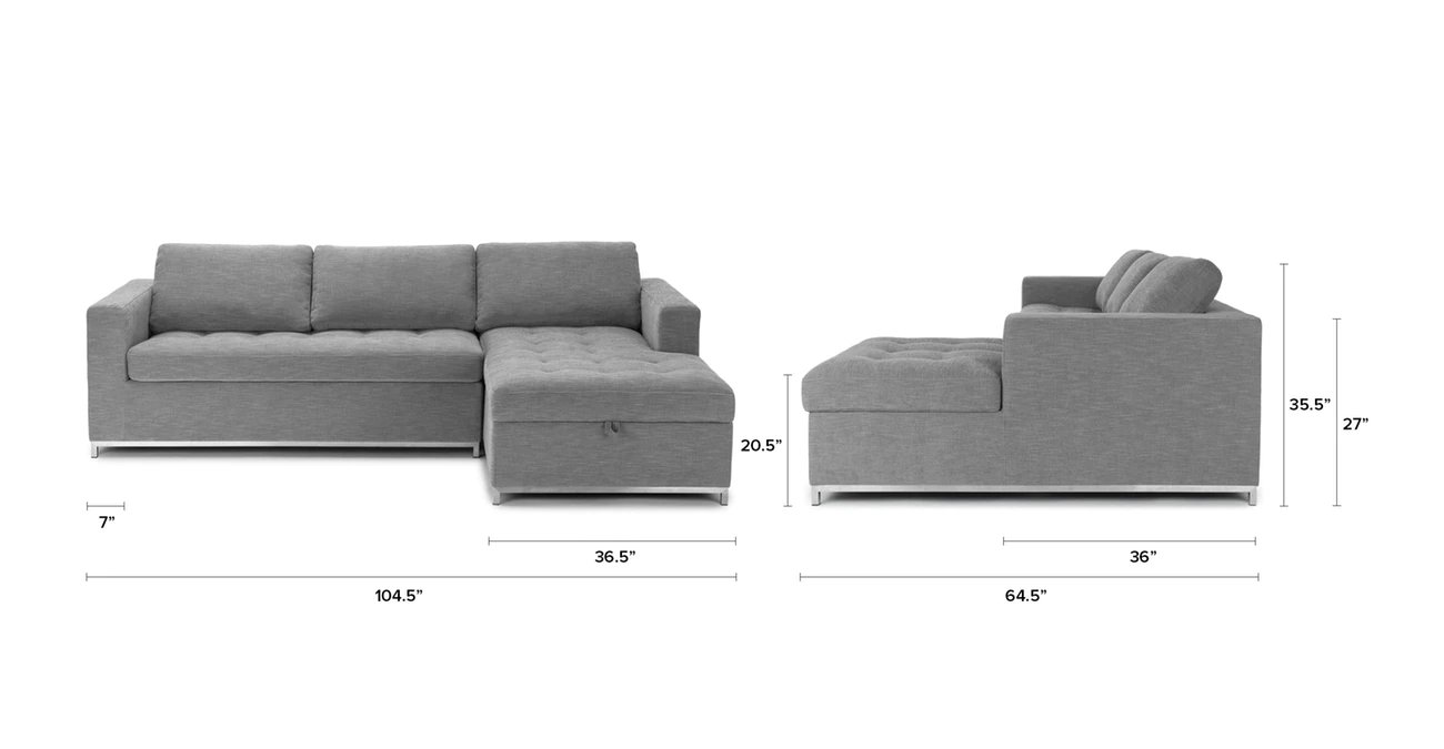 Soma dawn sectional couch from article discount