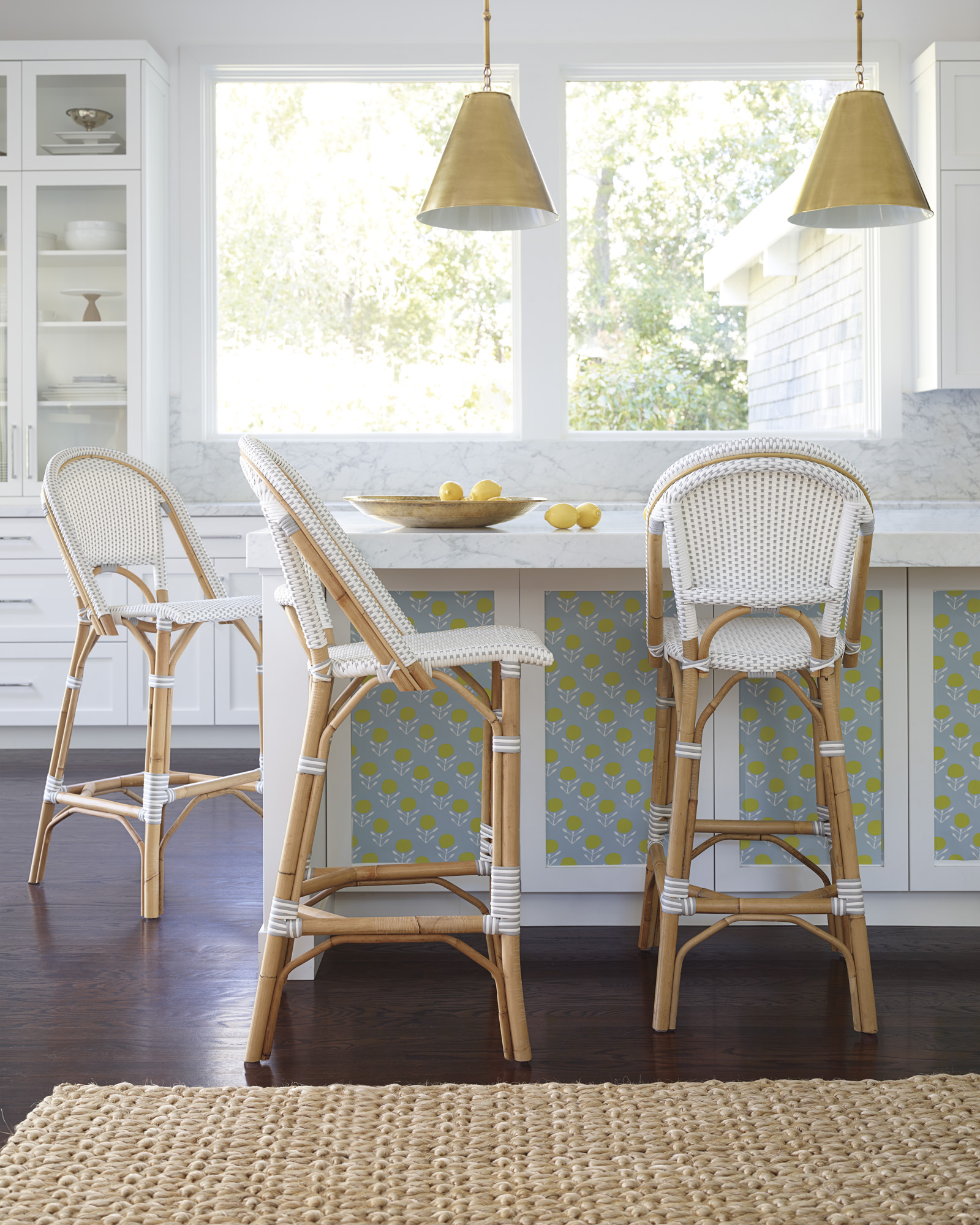 Transitional Dining Room with Coastal Design by Caroline