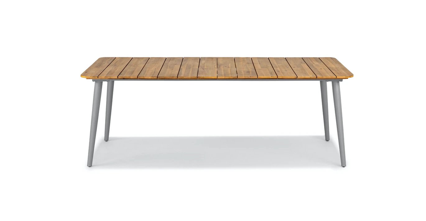 latta slate gray dining table