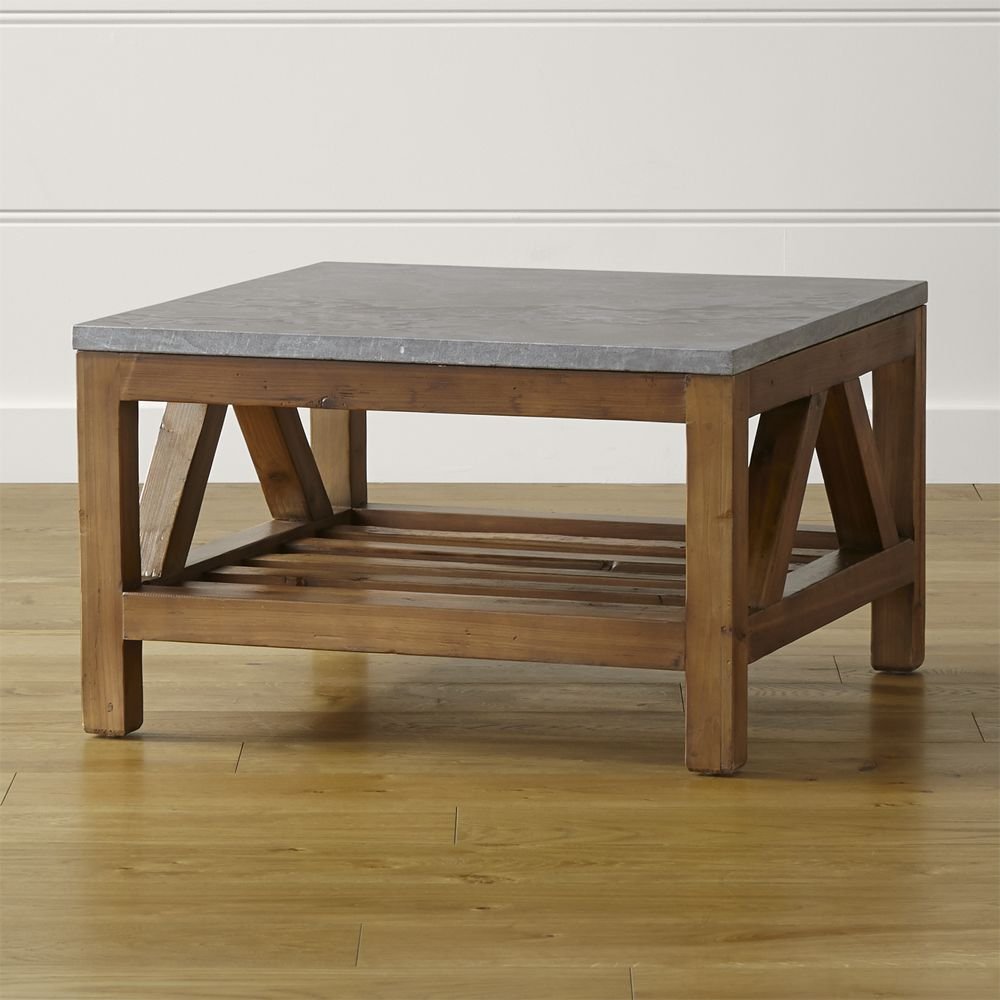 Crate and barrel on sale square coffee table