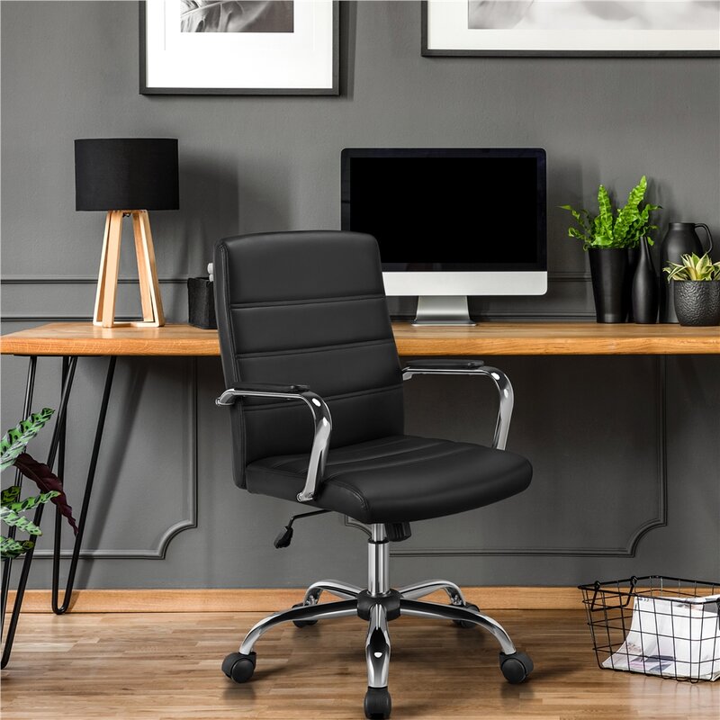 plevna ergonomic leather conference chair