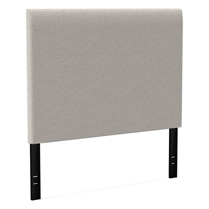 Andes Deco Headboard, Tall, King, Chunky Basketweave, Stone West Elm