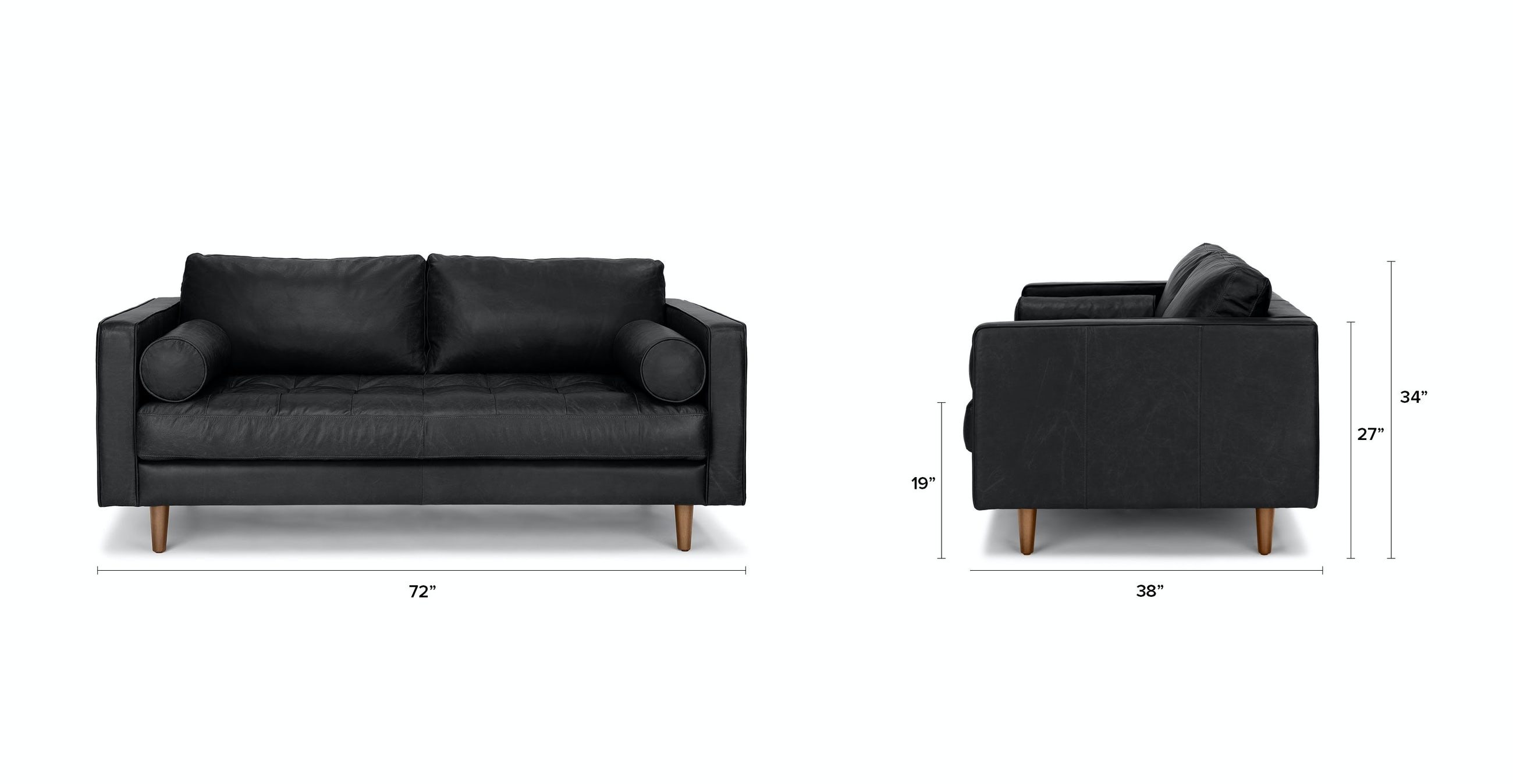 Alcott Oxford Black Sofa Article Havenly