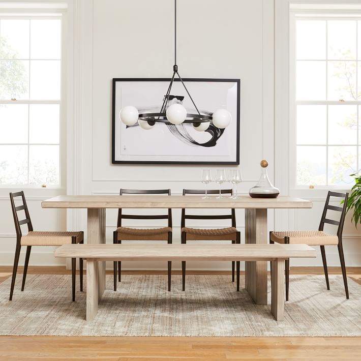 Santa Rosa Plank Dining Table, 76", Driftwood West Elm Havenly