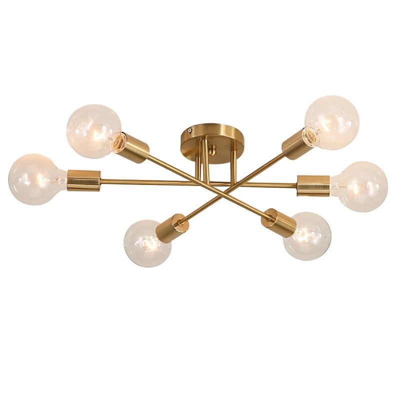 Highlandville 6 Light 23 62 Sputnik Semi Flush Mount Wayfair Havenly - Wayfair Semi Flush Ceiling Lights Highlandville 6 Light 23 62 Sputnik Semi Flush Mount Wayfair Havenly - Wayfair Semi Flush Ceiling Lights