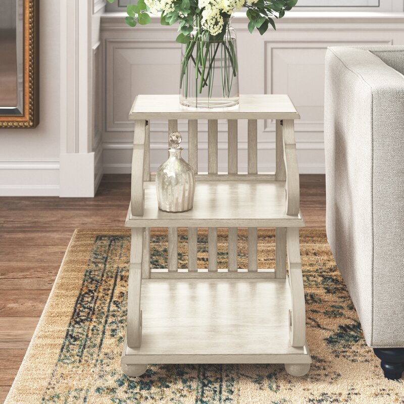 Livia End Table With Storage Wayfair