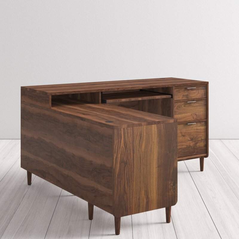 stevens l shaped executive desk