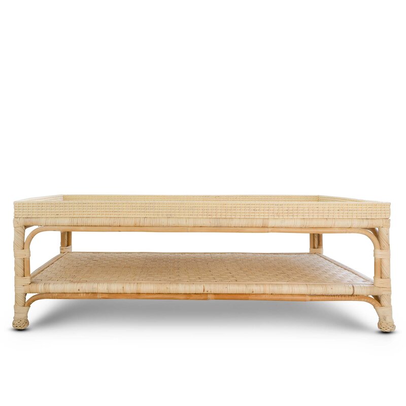 Wayfair Rattan Table Rattan Coffee Table - Coffee Table - Wayfair | Havenly