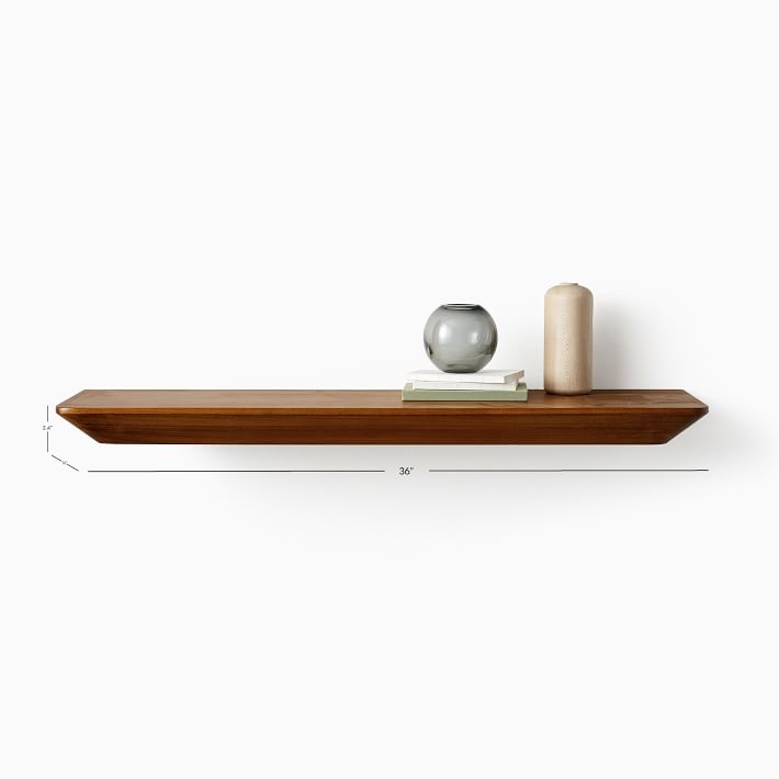 Slim Floating Collection Acorn 3' Shelf West Elm Havenly