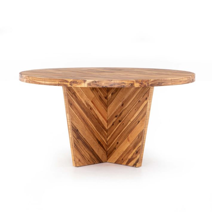 Alexa Round Dining Table Honey West, West Elm Round Dining Table