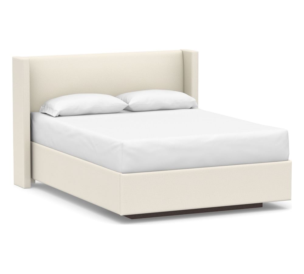 Elliot Shelter Upholstered Headboard with Footboard Storage Platform