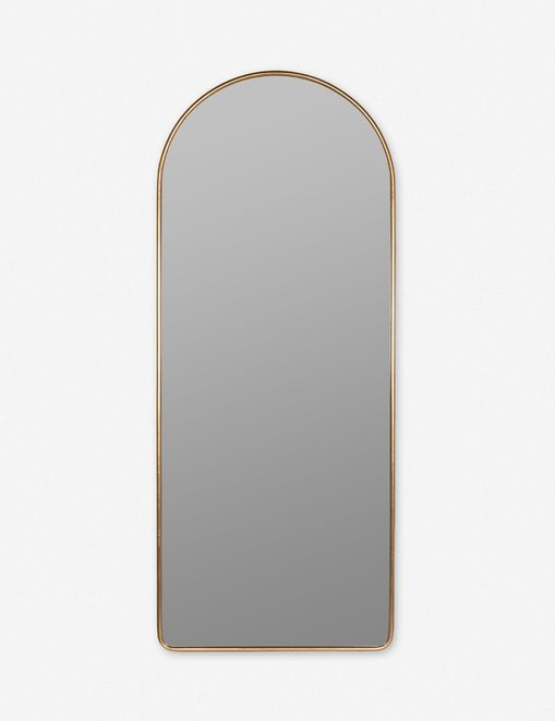 Shashenka Floor Mirror Gold Lulu And, Arch Leaner Dressing Stainless Steel Framed Wall Mirror