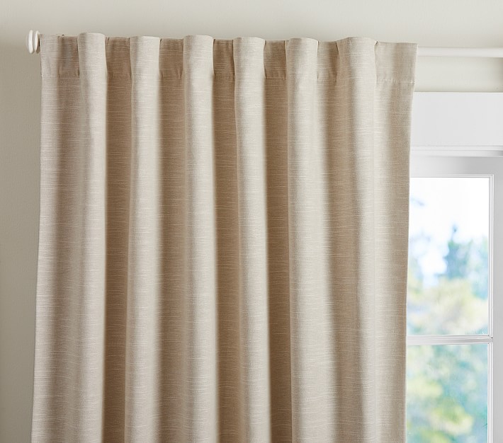 Evelyn Linen Blackout Curtain Panel - Pottery Barn Kids | Havenly