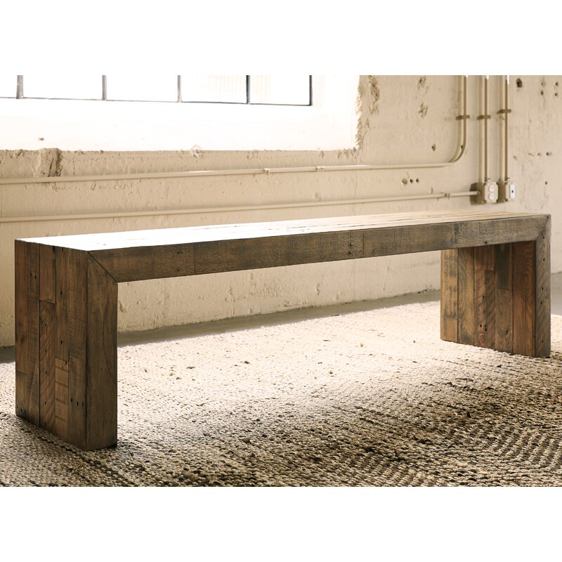 Gino solid wood bench discount