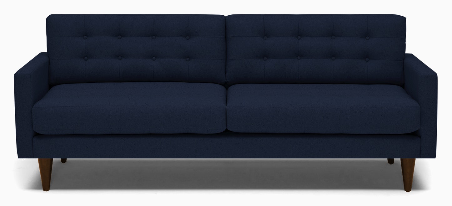 Blue Eliot Mid Century Modern Sofa Bentley Indigo Mocha Joybird