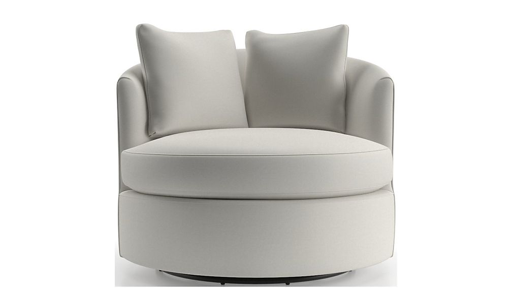 Small Tillie Outdoor Swivel Chair Crate and Barrel Havenly