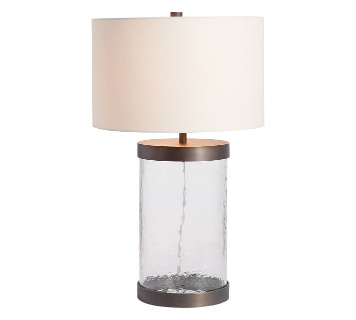 Murano Glass 31 Table Lamp Amp X, Bronze Glass Cylinder Table Lamp Base