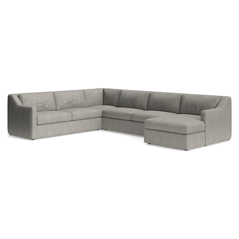 Notch UShaped Sectional Sofa Crate and Barrel Havenly