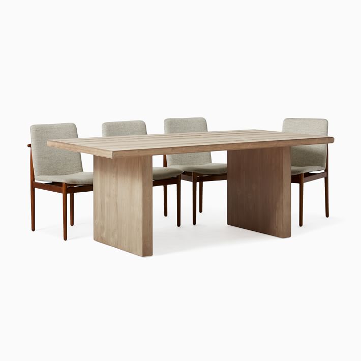 Santa Rosa Plank Dining Table, 76", Driftwood West Elm Havenly