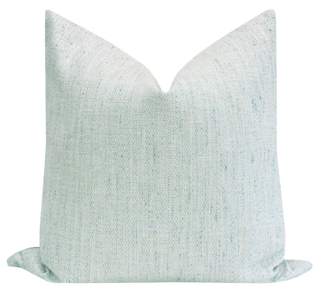 spa blue pillows