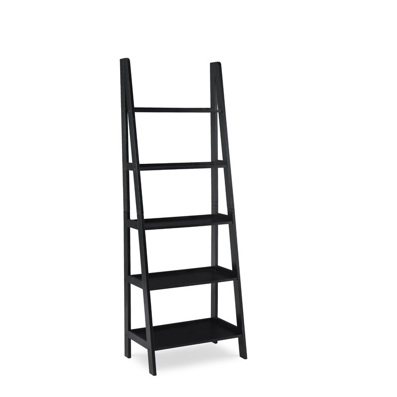 Natrona Solid Wood Ladder Bookcase - Wayfair | Havenly