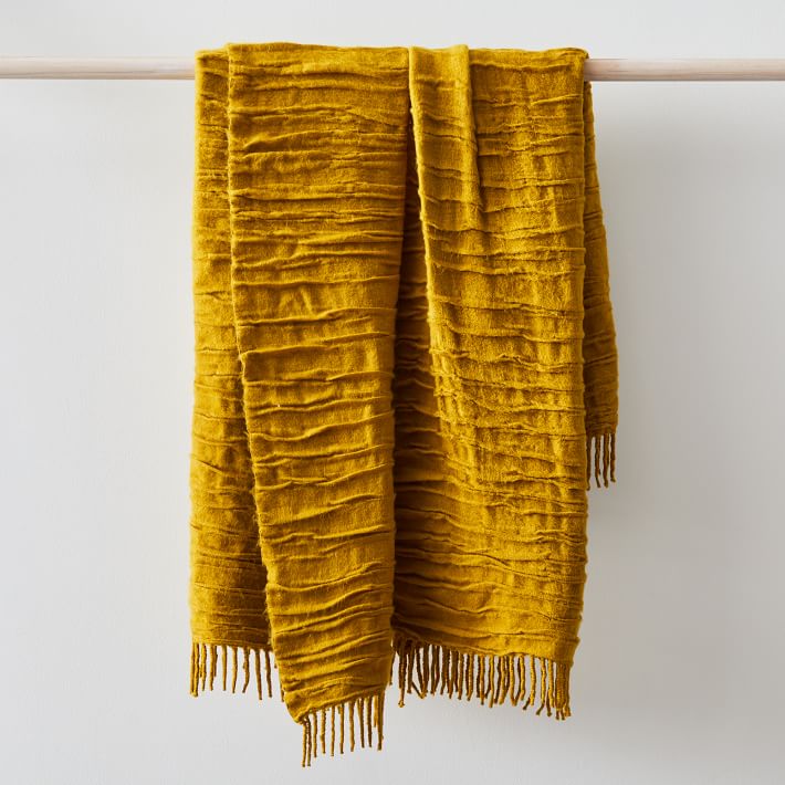 West elm crinkle throw new arrivals