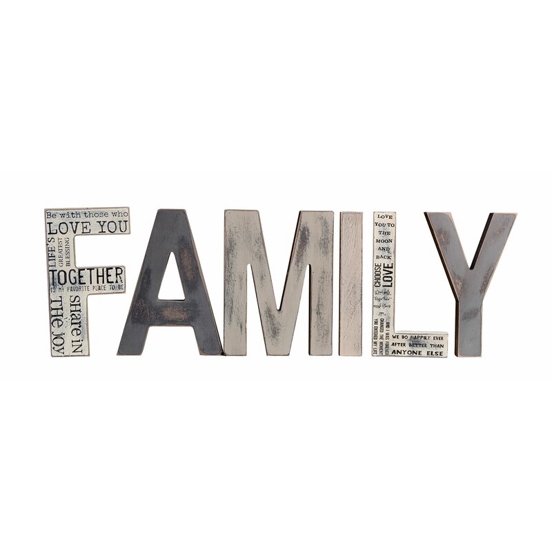 Family Block Letters - the olde farmstead