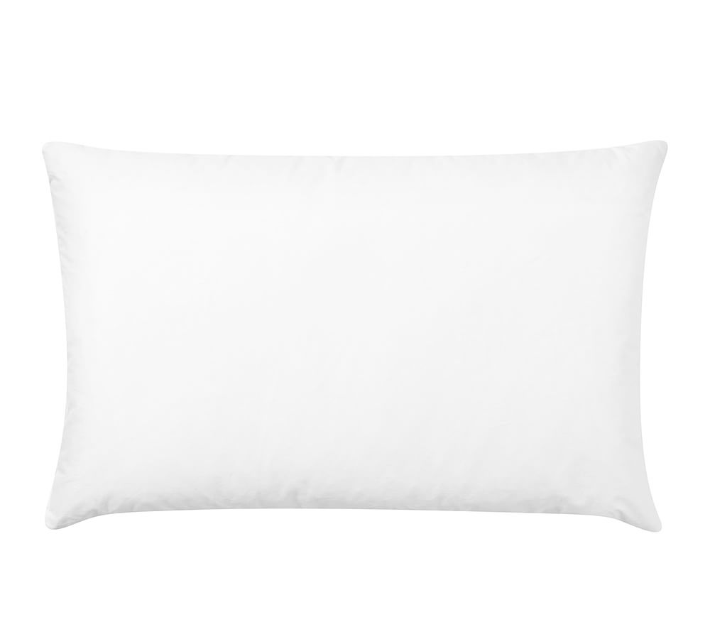 Down Feather Pillow Insert, 16 x 26" Lumbar Pottery Barn Havenly