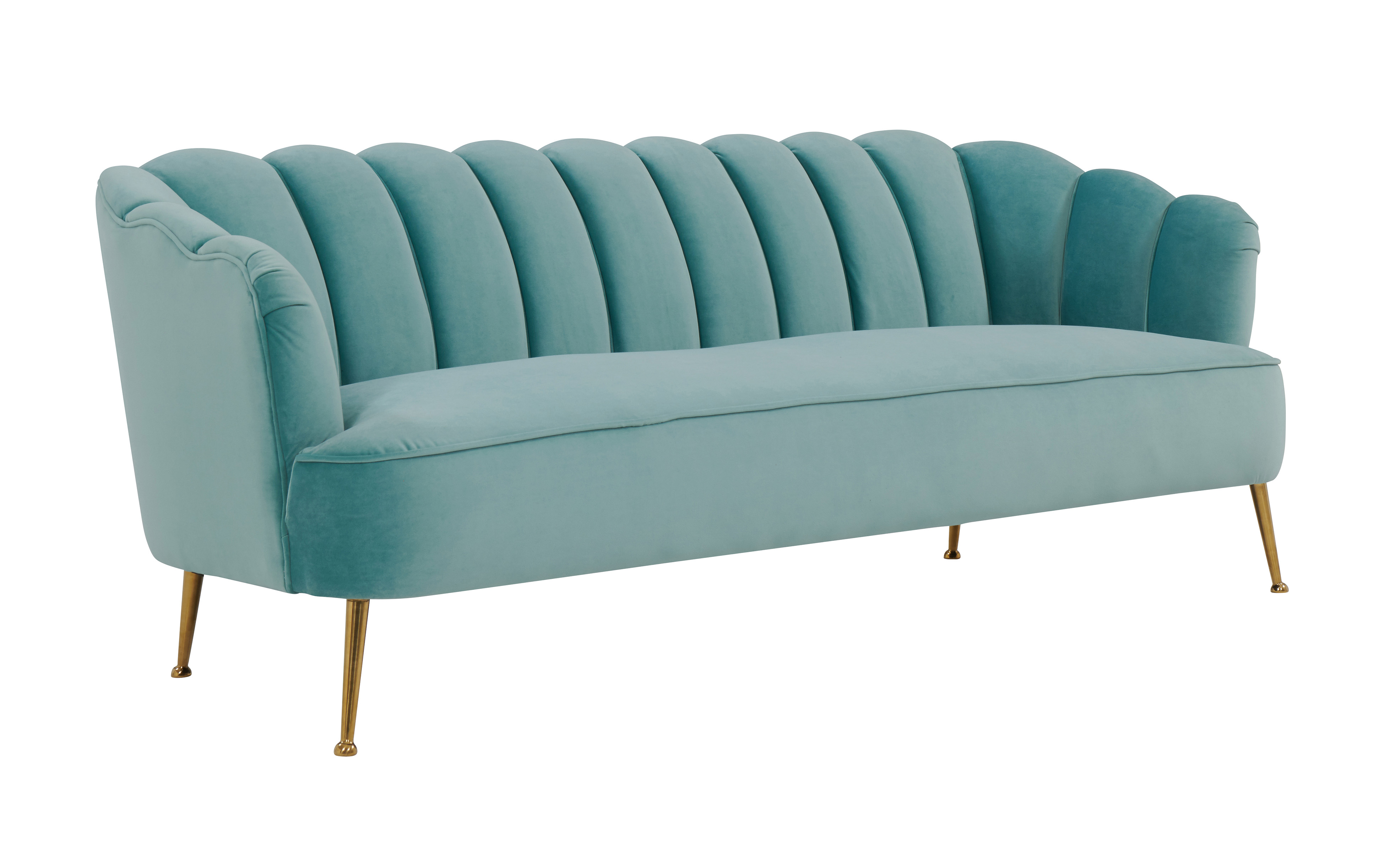 Madeline Petite Sea Anna Velvet Sofa Maren Home Havenly