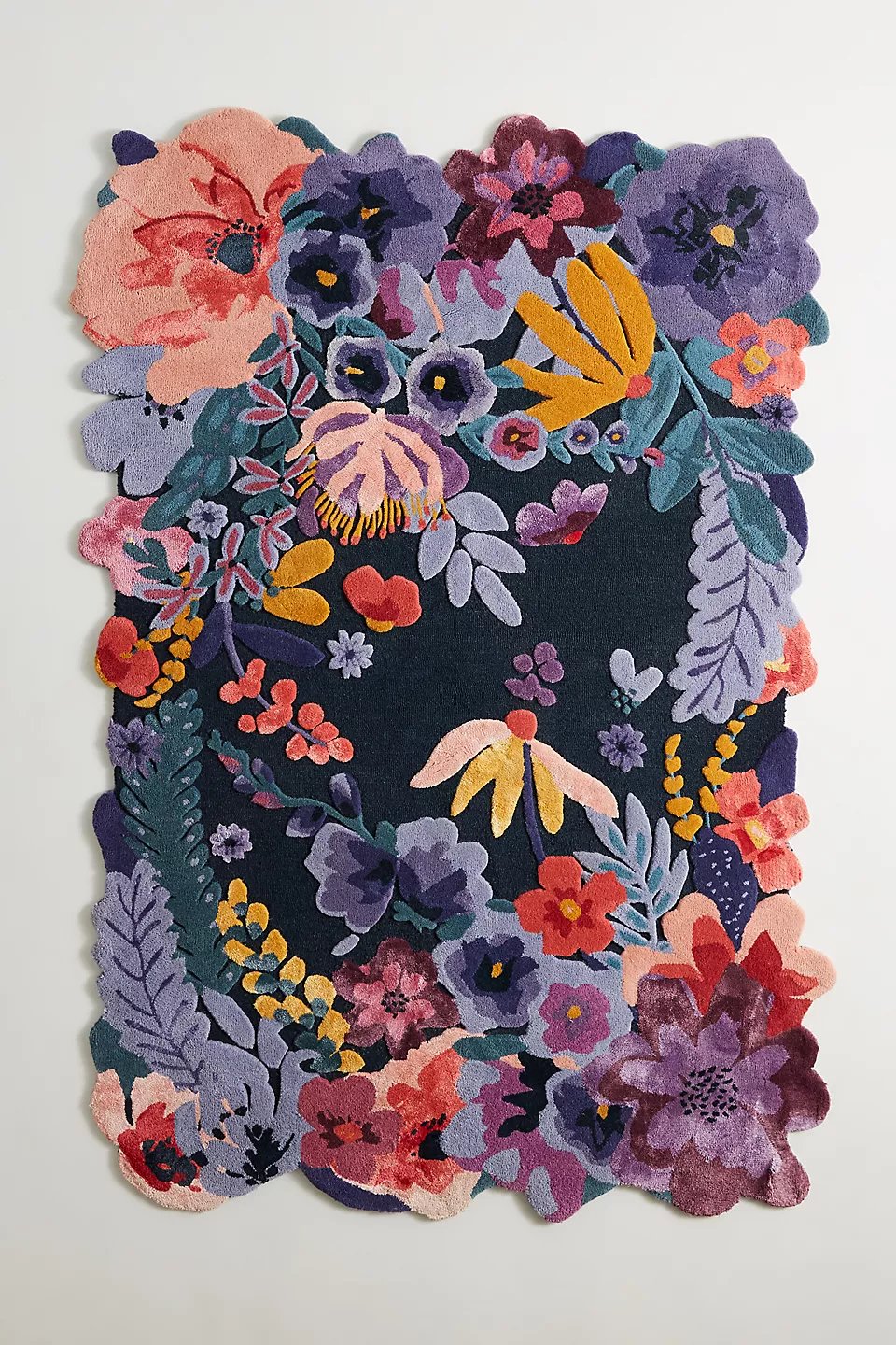 新品Tufted Jardin Rugタフテッド ジャーディンラグ61×91cm Tufted Jardin Rug - Anthropologie | Havenly