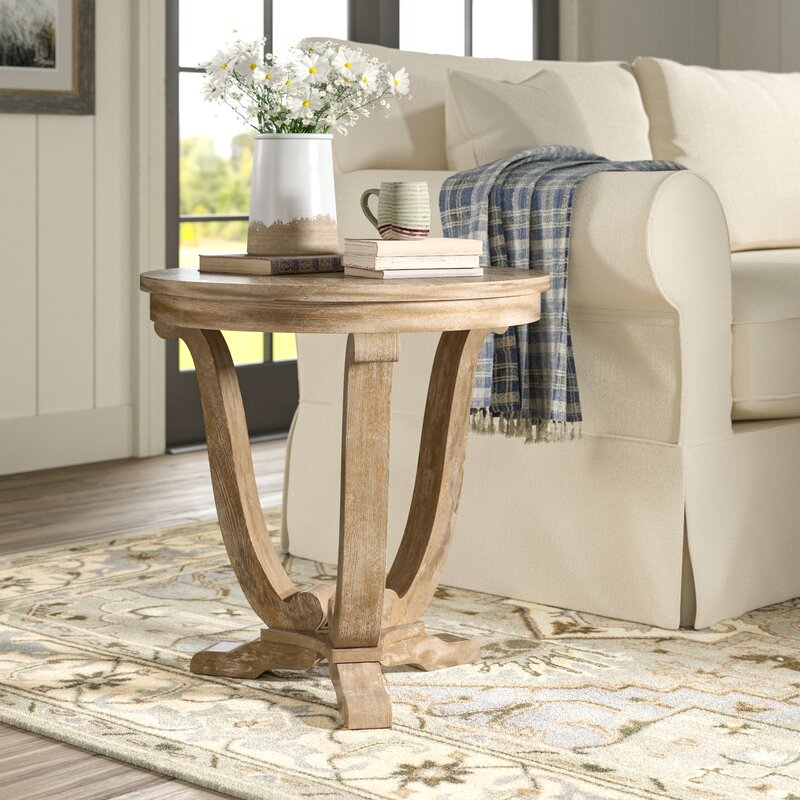 francesca pedestal end table