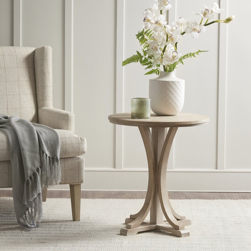 jardin pedestal end table