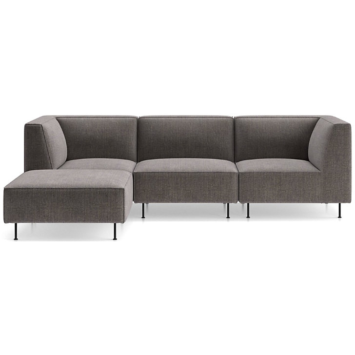 Strom 4Piece Reversible Sectional Sofa with Ottoman Crate and Barrel