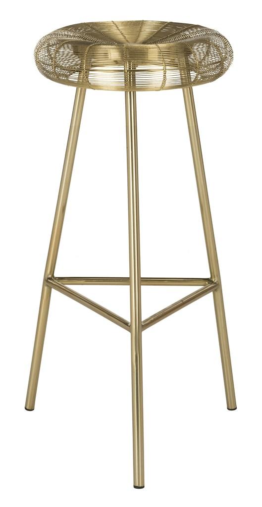Addison Wire Weaved Contemporary Counter Stool - Gold - Safavieh ...