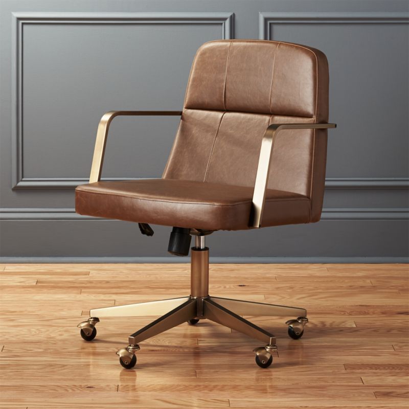 Dr Faux Leather Office Chair Cb2, Synthetic Leather Office Chair