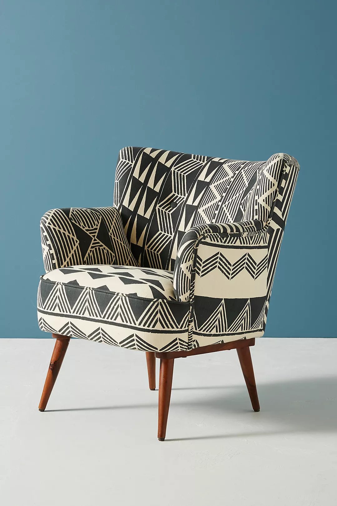 vivie patchwork petite accent chair