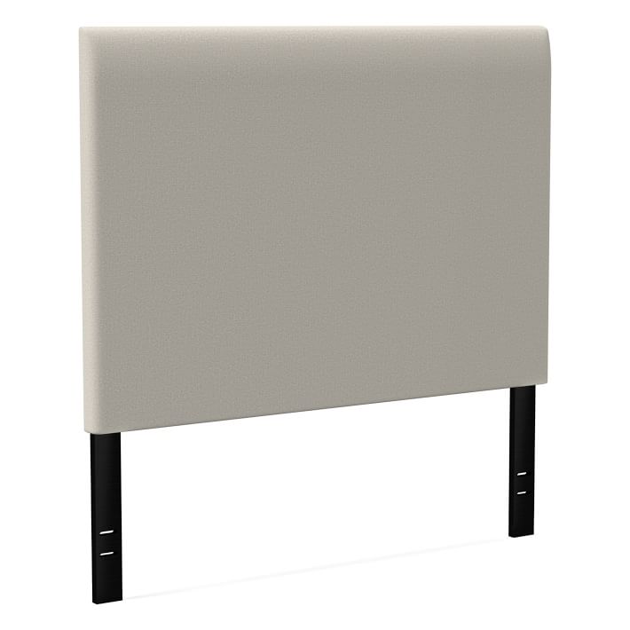 Andes Deco Headboard, Tall, Queen, Basket Slub, Feather Gray West Elm