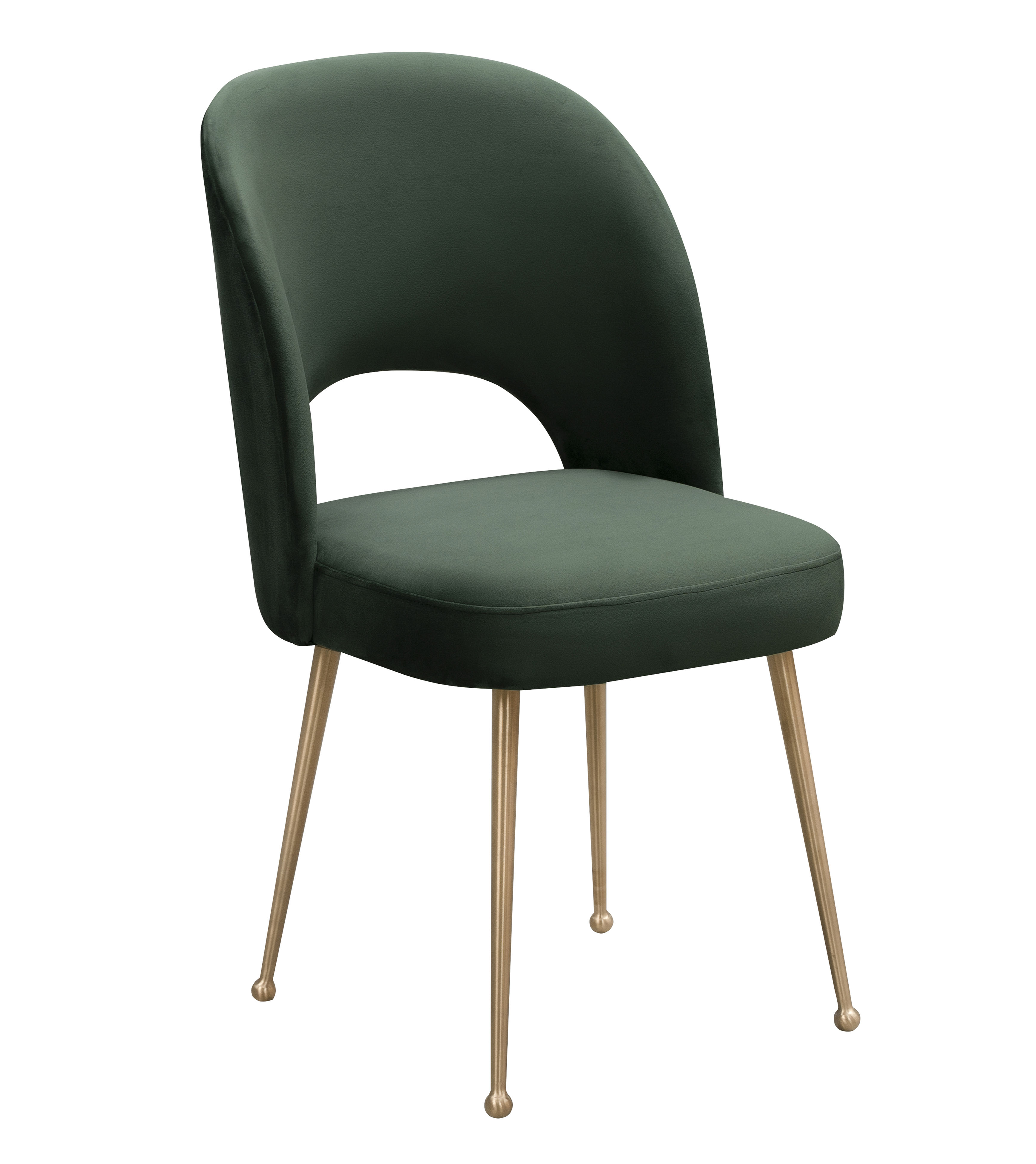 saldana velvet upholstered side chair