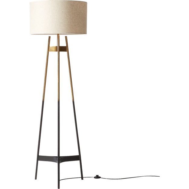 cb2 brace ombre floor lamp